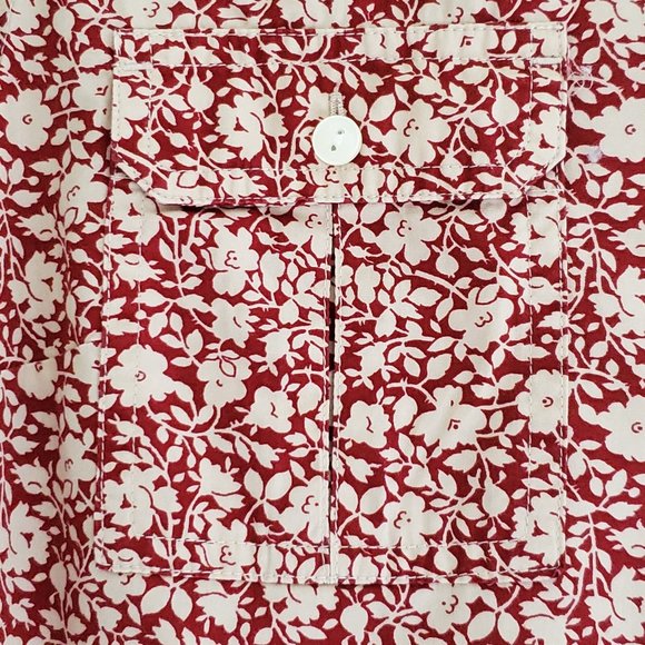 Lucky Brand Long Sleeve Button Down Collar Top M - Picture 3 of 10